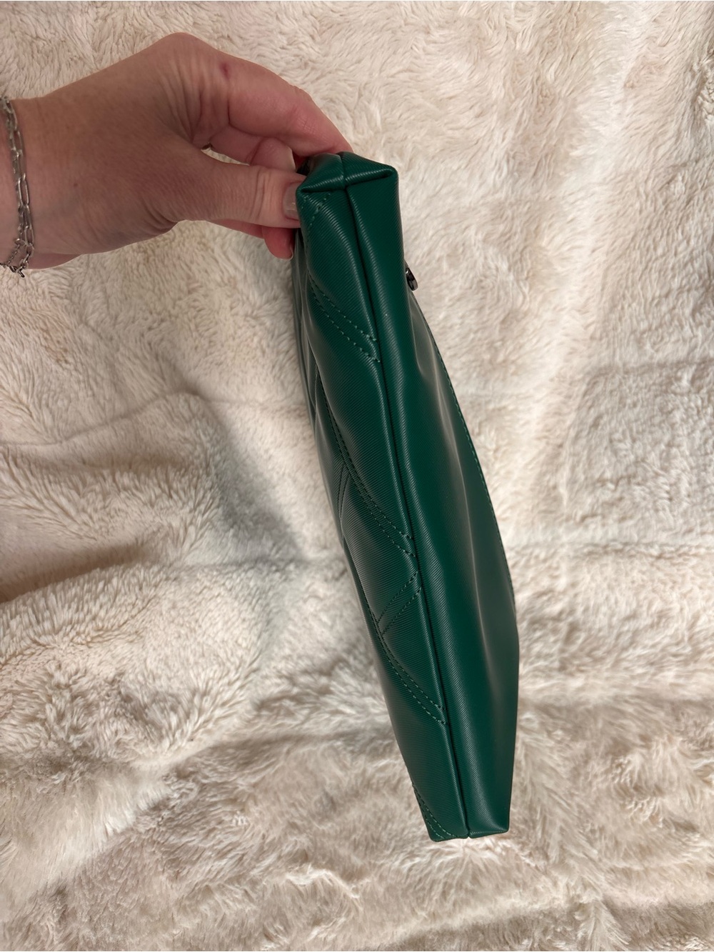 EUC Lug Waltz Satin Luxe VL Crossbody Bag, Wickedly Green - Picture 3 of 6